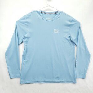 Southern Tide Shirt Mens Medium Blue Long Sleeve Stretch Crew Neck Pullover